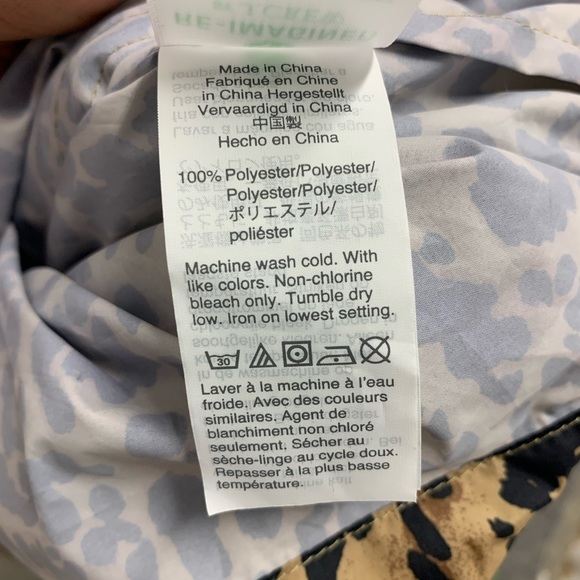 J. Crew Leopard Print Anorak Color Block jacket XS - Picture 9 of 9